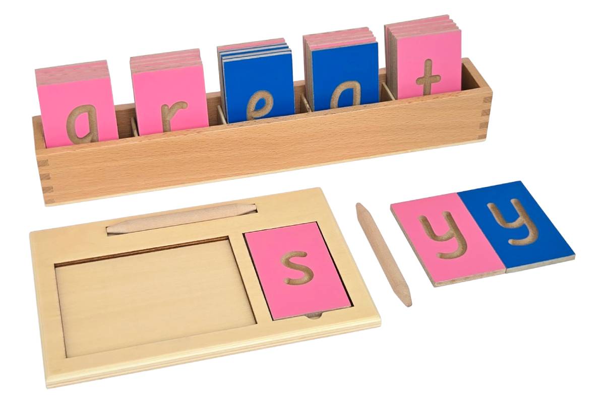 Lower Case Tracing Boards with Tray