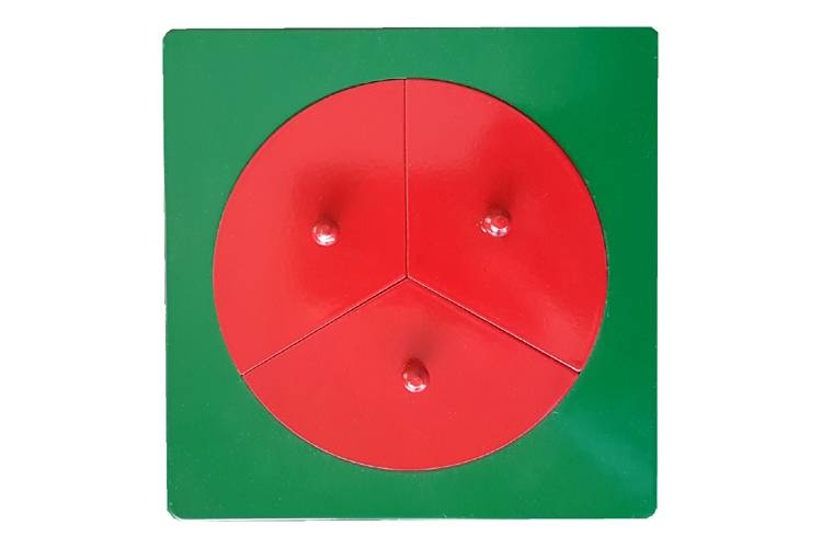 1/3 Metal Fraction Circle with Frame