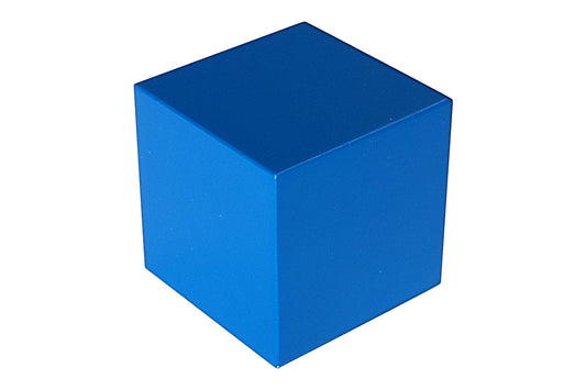 Blue cube.