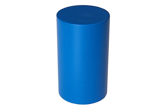 Blue cylinder.