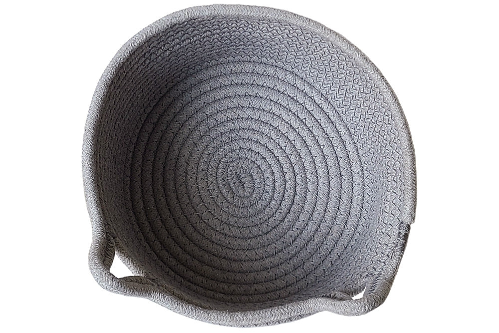 Inside of cotton rope basket.