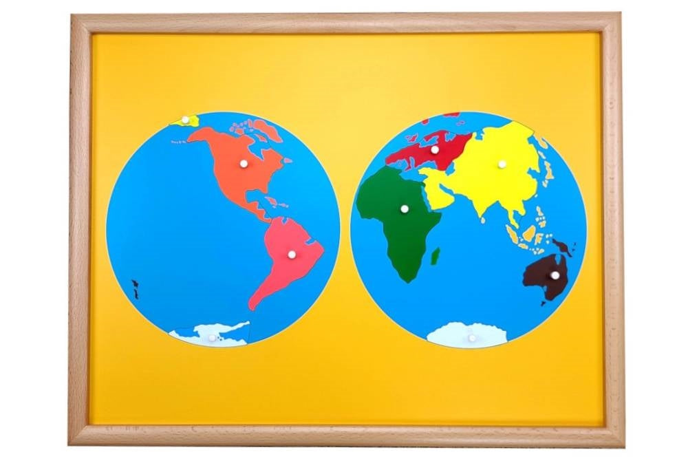 Puzzle Map of World Parts