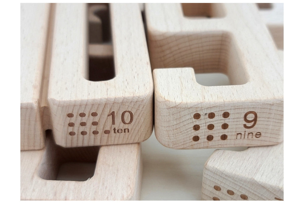 Wooden Number Sum Blocks