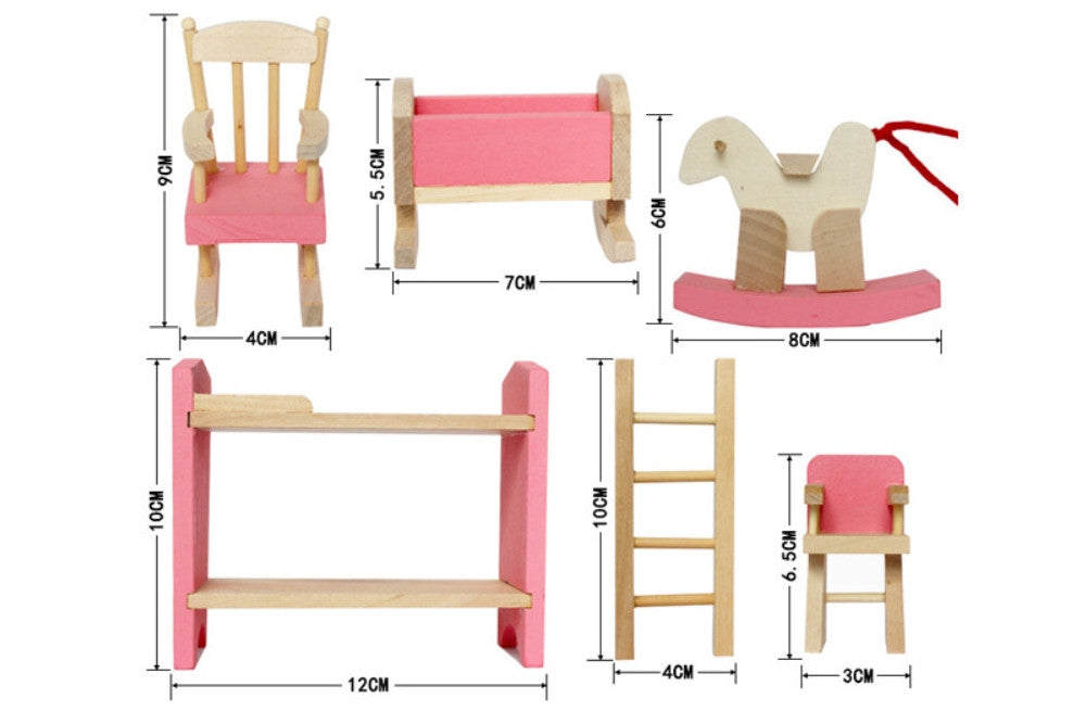 Pink Bunk Bed Set & PDF Language Exercise Cards