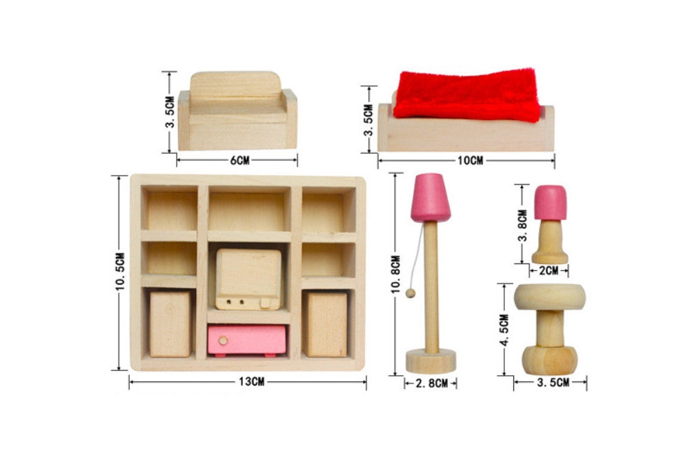 Dollhouse Furniture Living Room Set