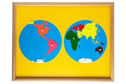 Puzzle Map of World Parts