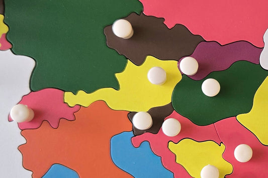 Austria - Puzzle Piece of Europe (Plastic Knob)