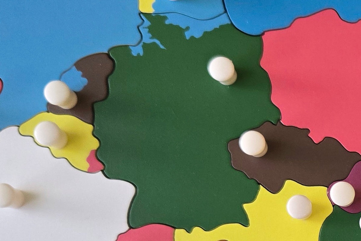 Germany - Puzzle Piece of Europe (Plastic Knob)