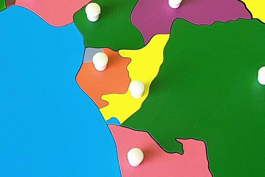 IFIT Montessori: Congo - Puzzle Piece of Africa (Plastic Knob)