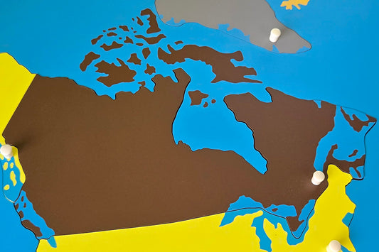 Canada - Puzzle Piece of North America (Plastic Knob)