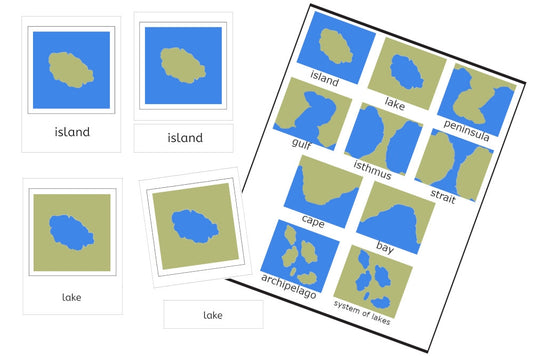 Land & Water Form 3-Part Cards (PDF)