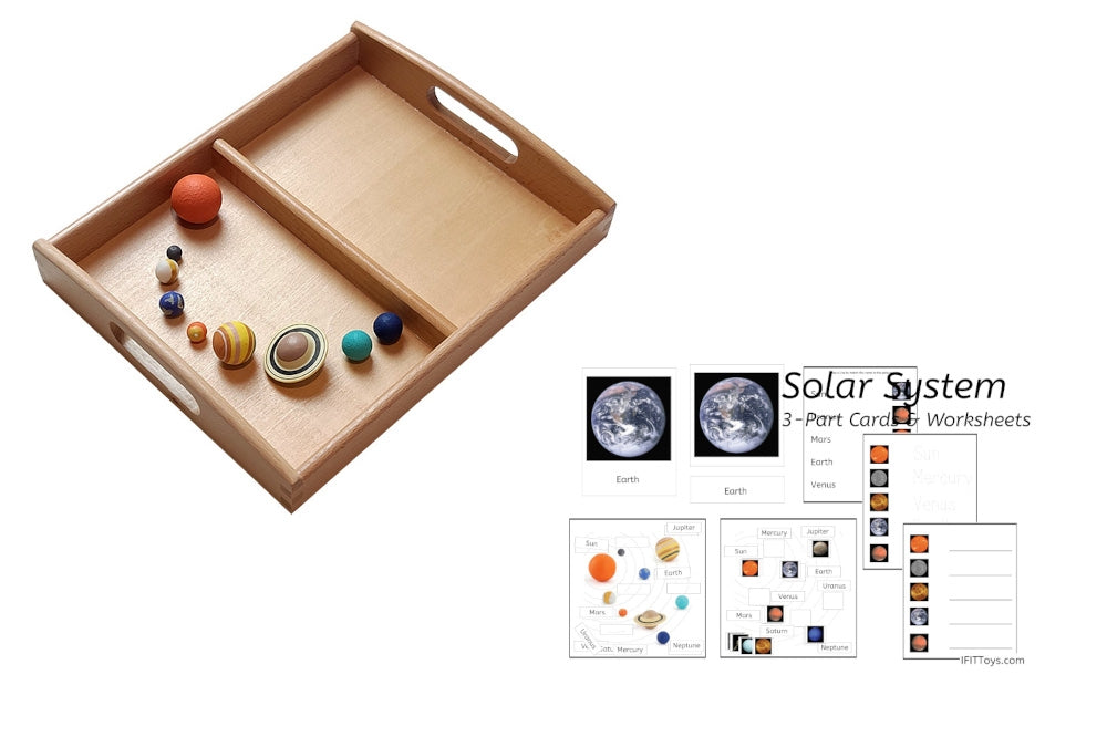 Solar System Models with Cards and Tray