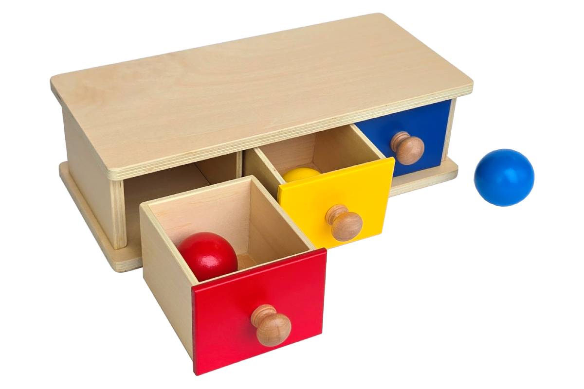 Box with Drawers and Balls