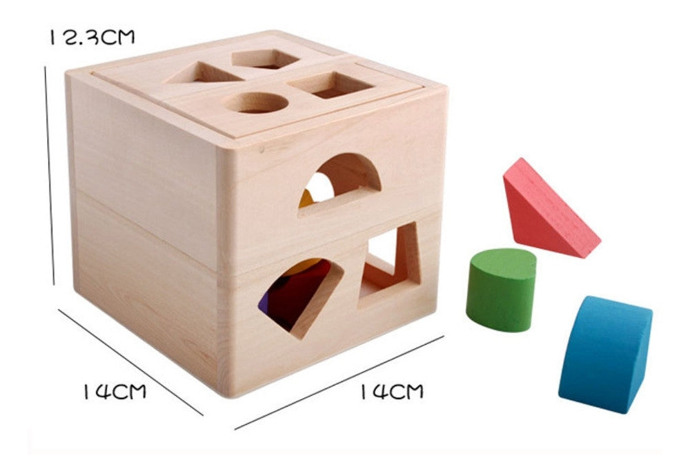 Colored Shape Sorting Cube (Clearance)