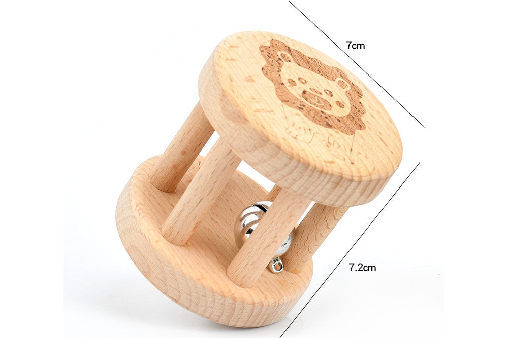 5-Piece Wooden Baby Rattle/Teether Set