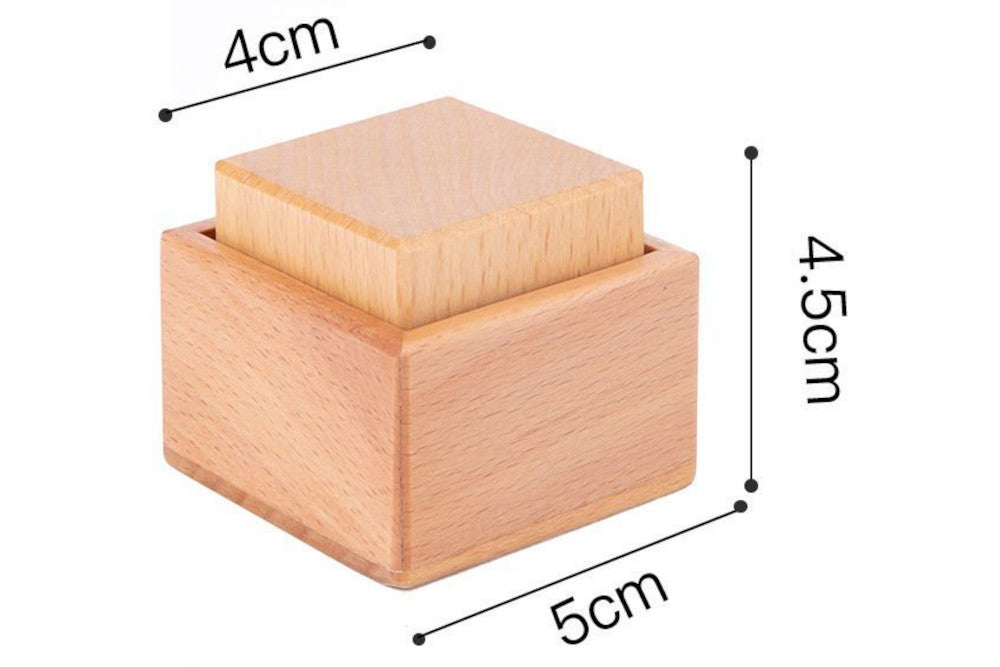 Wooden Cube with Box