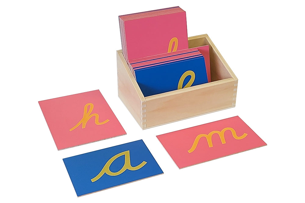 Lower Case Sandpaper Letters Cursive IFIT Montessori lower-case-sandpaper-letters-cursive-ifit-montessori