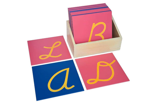 IFIT Montessori: Capital Case Sandpaper Letters, Cursive