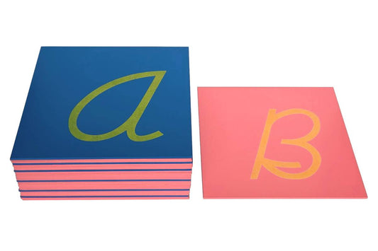 Capital Case Sandpaper Letters, Cursive