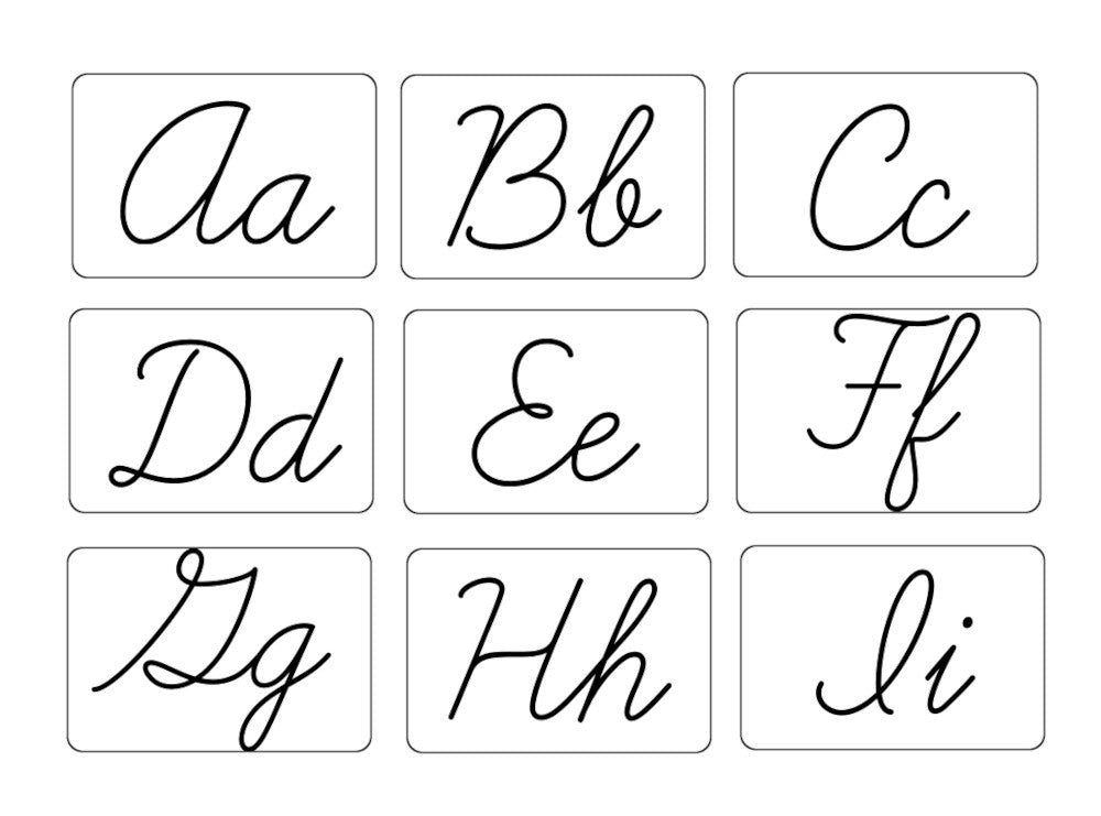 Phonetic Alphabet Activity Cursive Set (PDF)