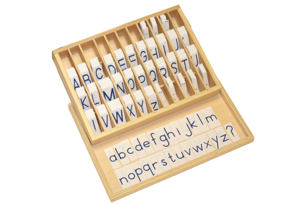 IFIT Montessori: Printed Alphabet (Blue) with Box