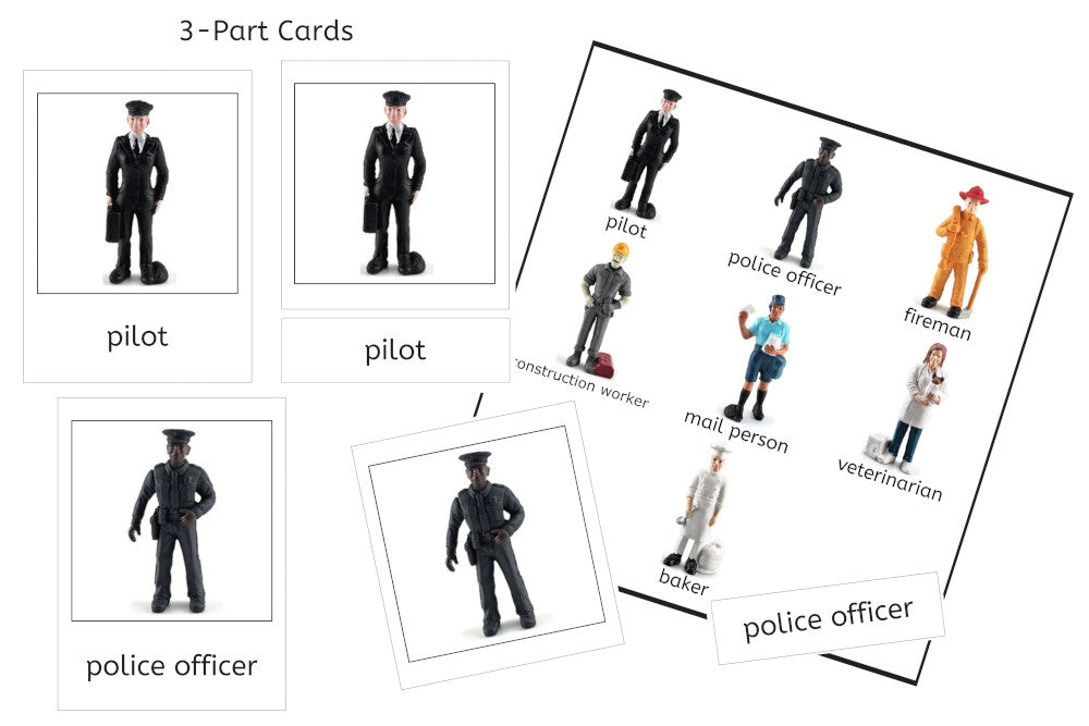 People at Work 3-Part Cards (PDF)