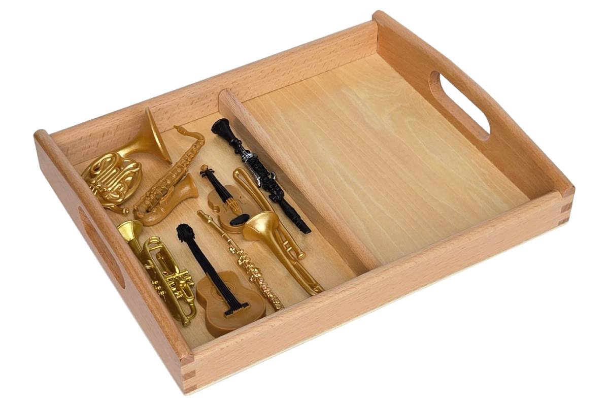 8 Musical Instrument Models with 2-Compartment Tray