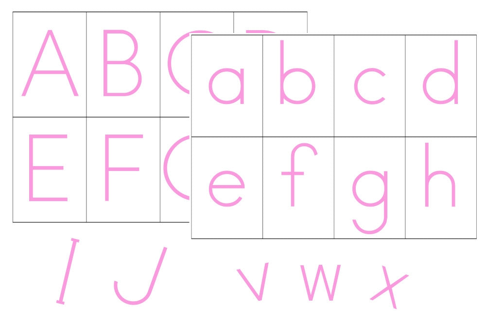 Movable Alphabet (Print, Pink, PDF)