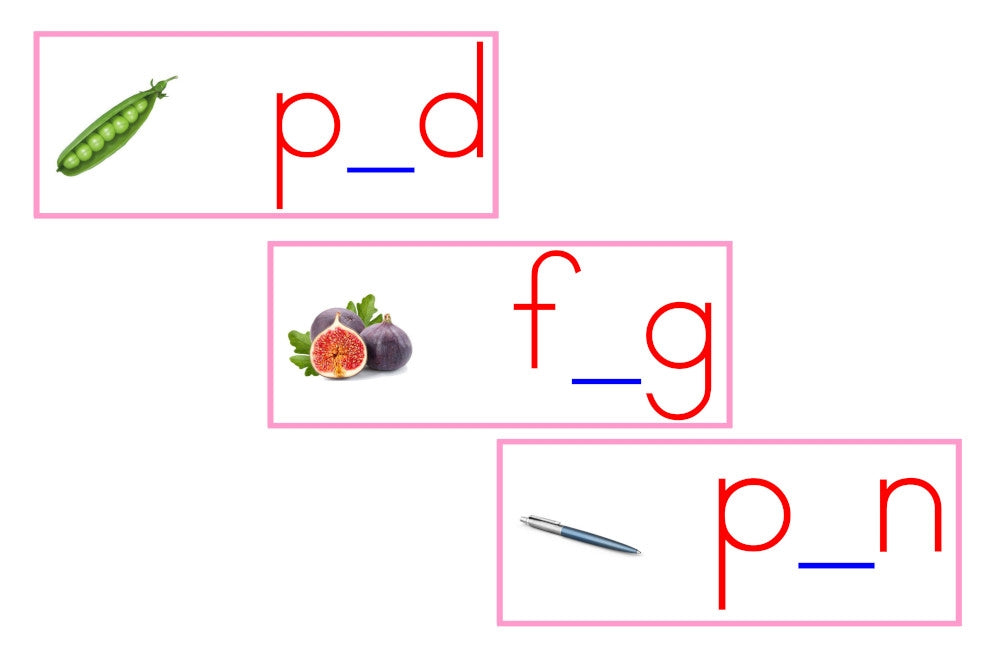 Vowel Sound Cards (Pink, PDF)