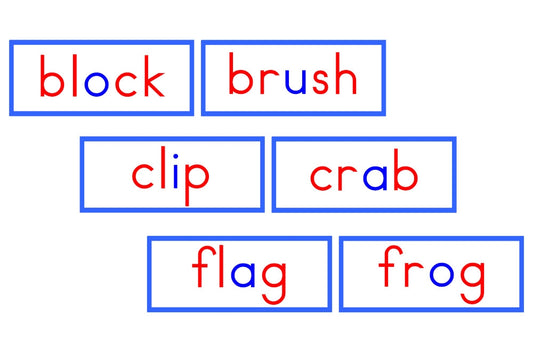 Phonetic Word Cards (Blue, PDF)