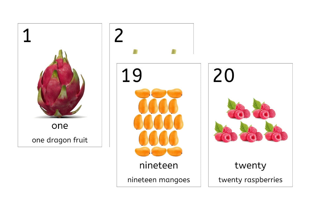 Fruit Number Cards 1-20 (PDF)