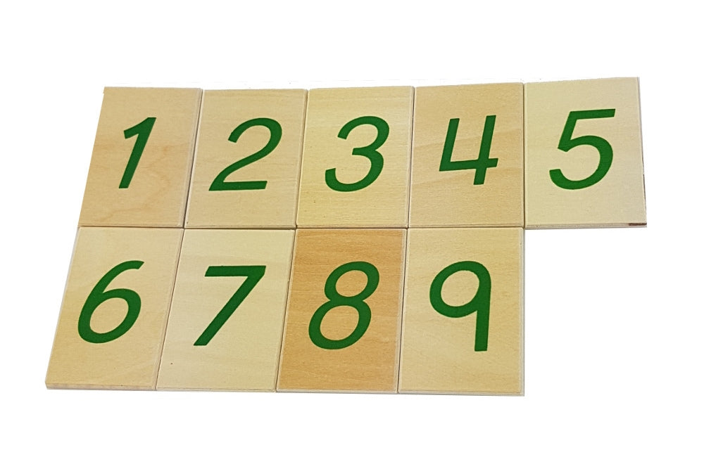 IFIT Montessori: Large Wooden Number Cards with Box (1-9000)