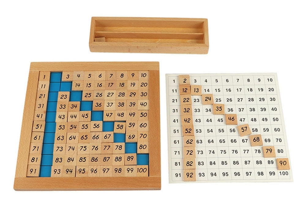 IFIT Montessori: Hundred Board with Control Chart (Mini)