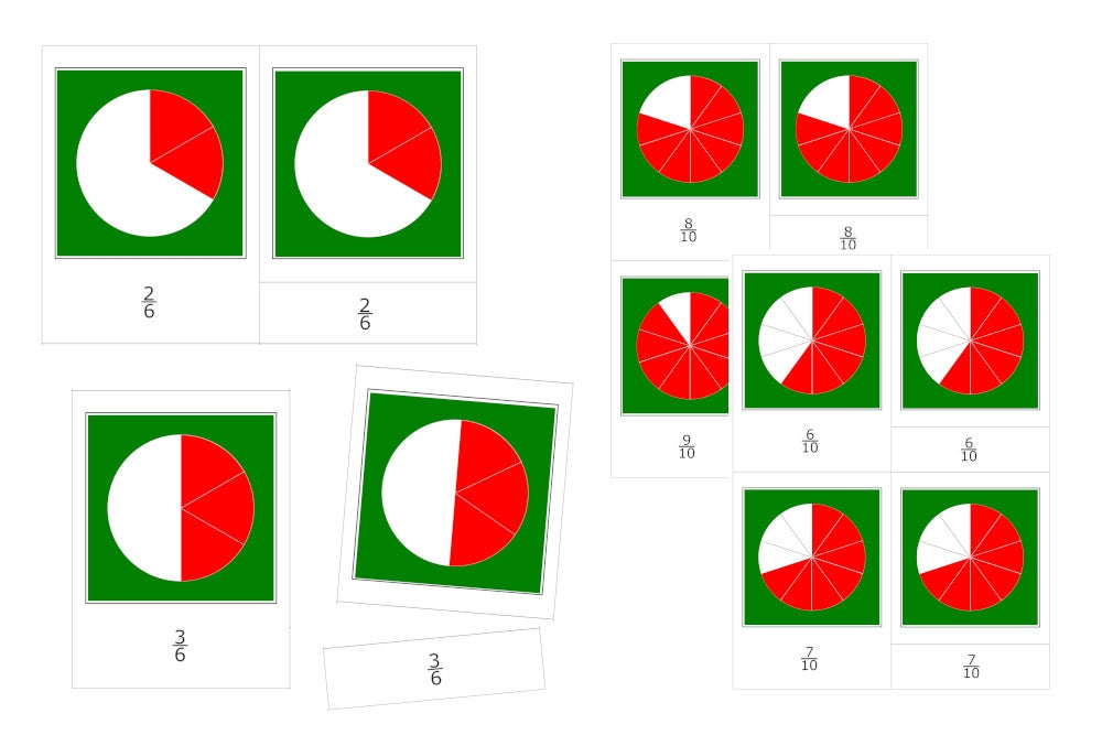 Fraction Circles 3-Part Cards (PDF)