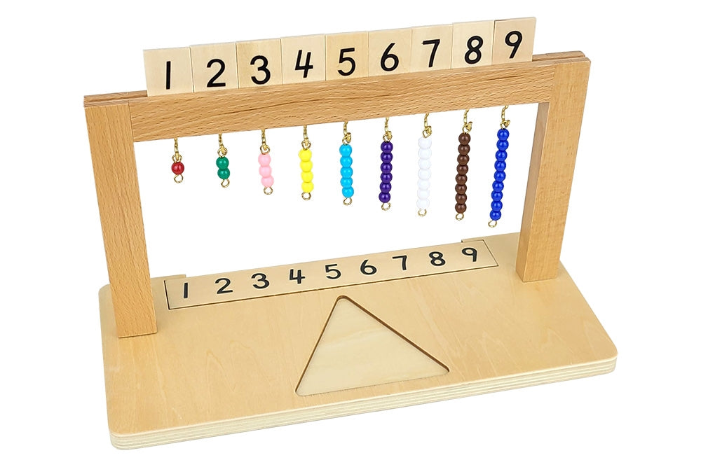 IFIT Montessori: Colored Bead Stair Hanger with Beads