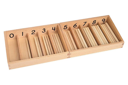 Numbered Spindle Boxes with 45 Spindles (Mini)