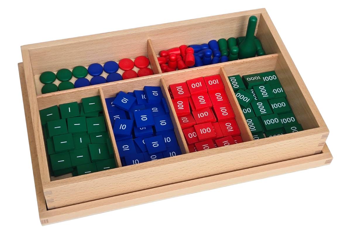 IFIT Montessori: Stamp Game with Thousand Skittle