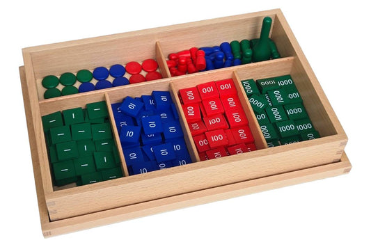 IFIT Montessori: Stamp Game with Thousand Skittle