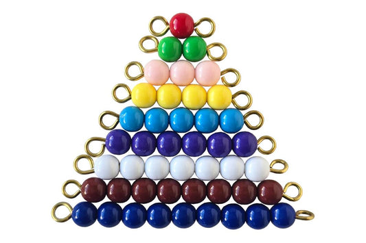 1-9 Colored Bead Stairs - 1 Set (W Beads)