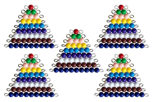 1-9 Coloured Bead Stairs - 5 Sets (C Beads)