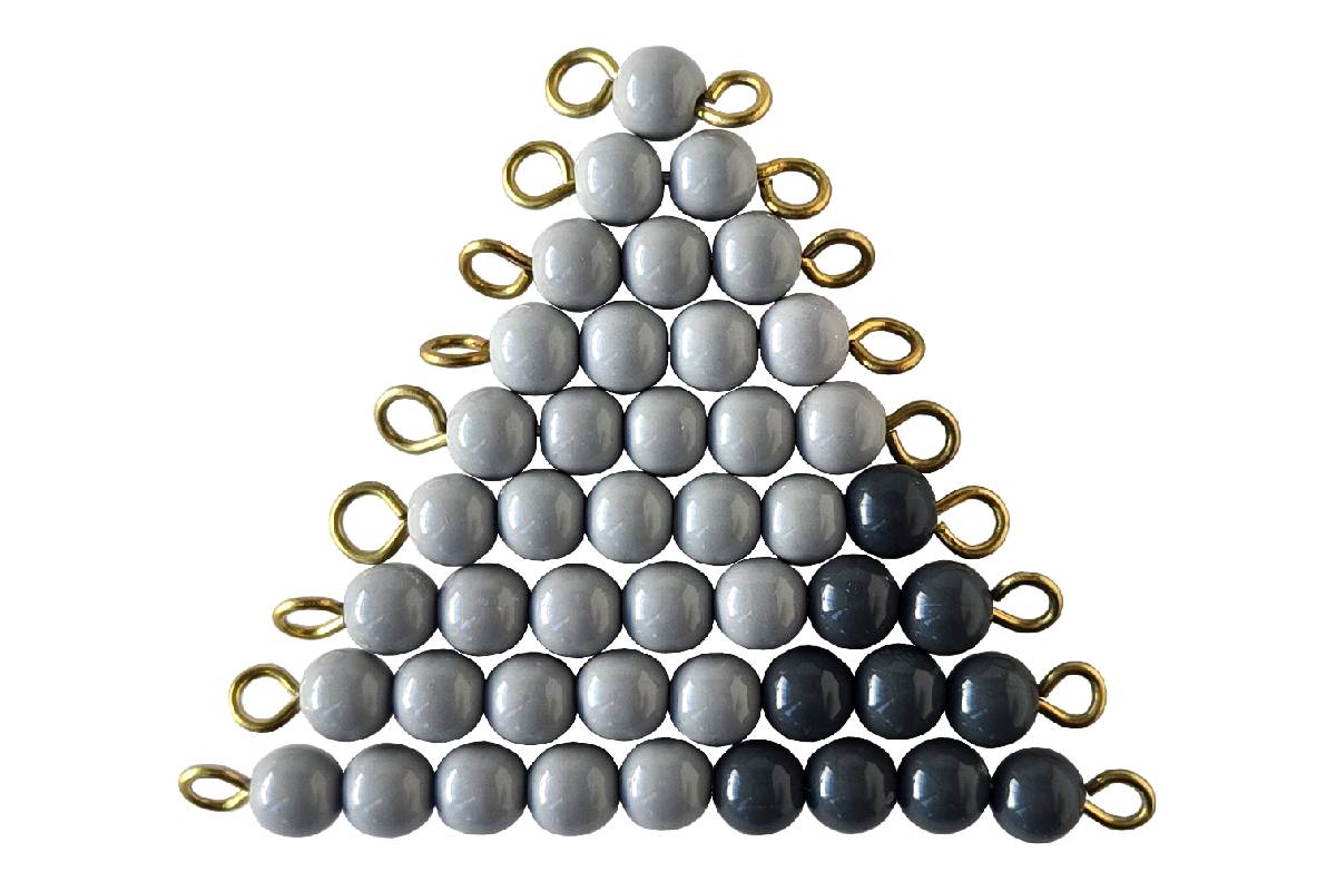 Grey and Dark Grey Bead Stairs