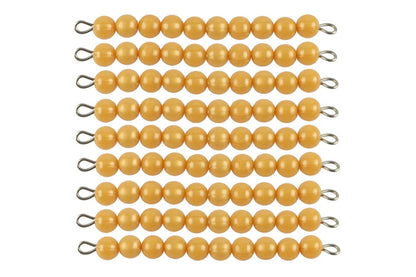 IFIT Montessori: 9 Golden Bead Bars of Ten