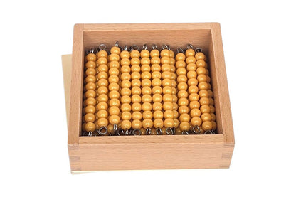 45 Golden Bead Bars of Ten with Box (C Beads)