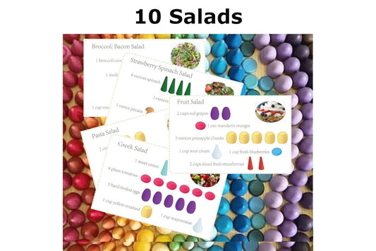 Mandala Recipe Cards - 10 Salads (PDF)