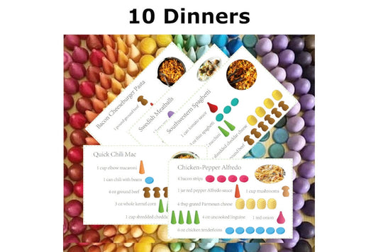 Mandala Recipe Cards - 10 Dinners (PDF)