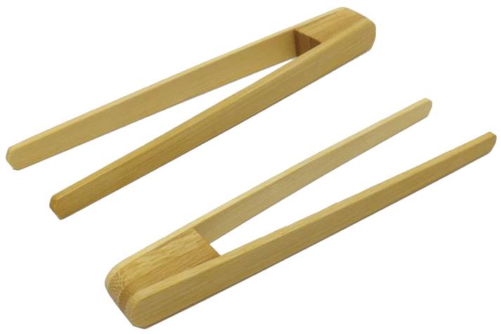 2 Bamboo Tongs