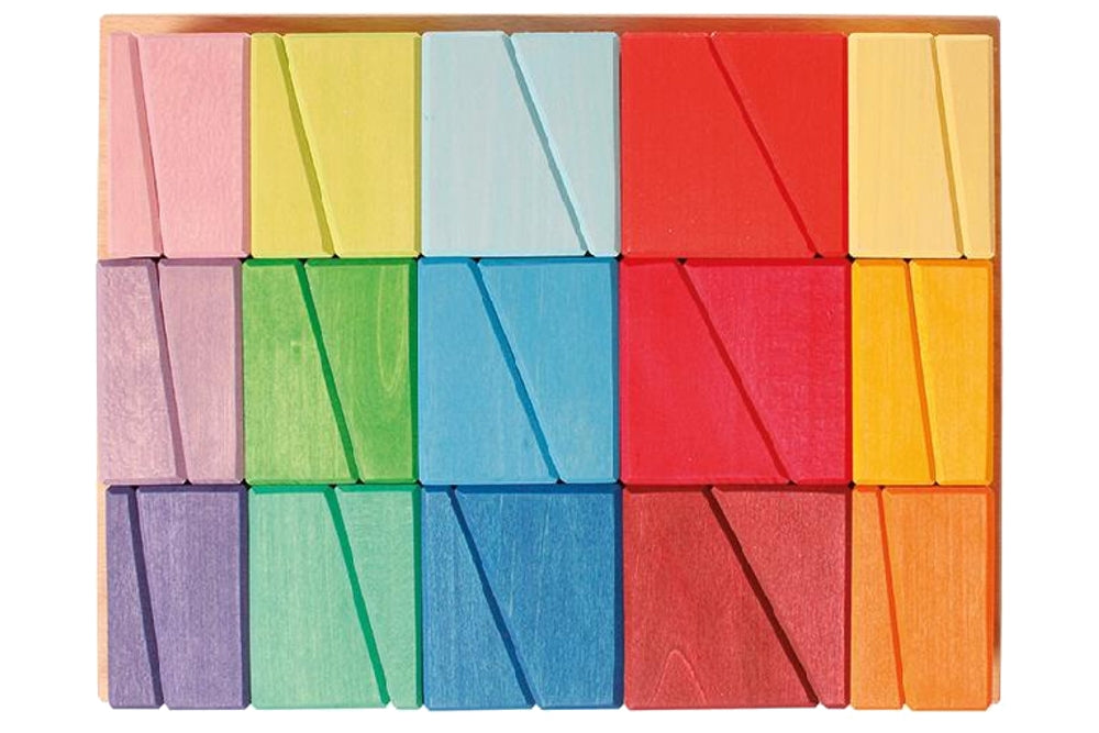 Rainbow Sloping Blocks