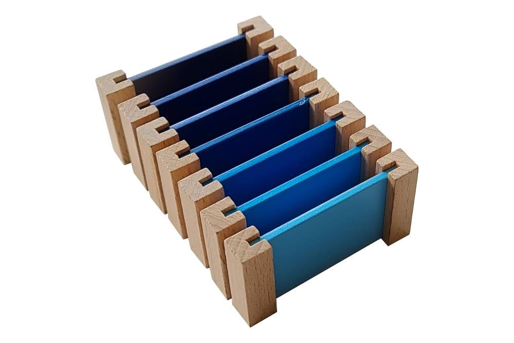 IFIT Montessori: Blue Color Tablets for the Third Box of Color Tablets