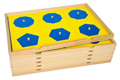 Geometric Cabinet with 35 Insets