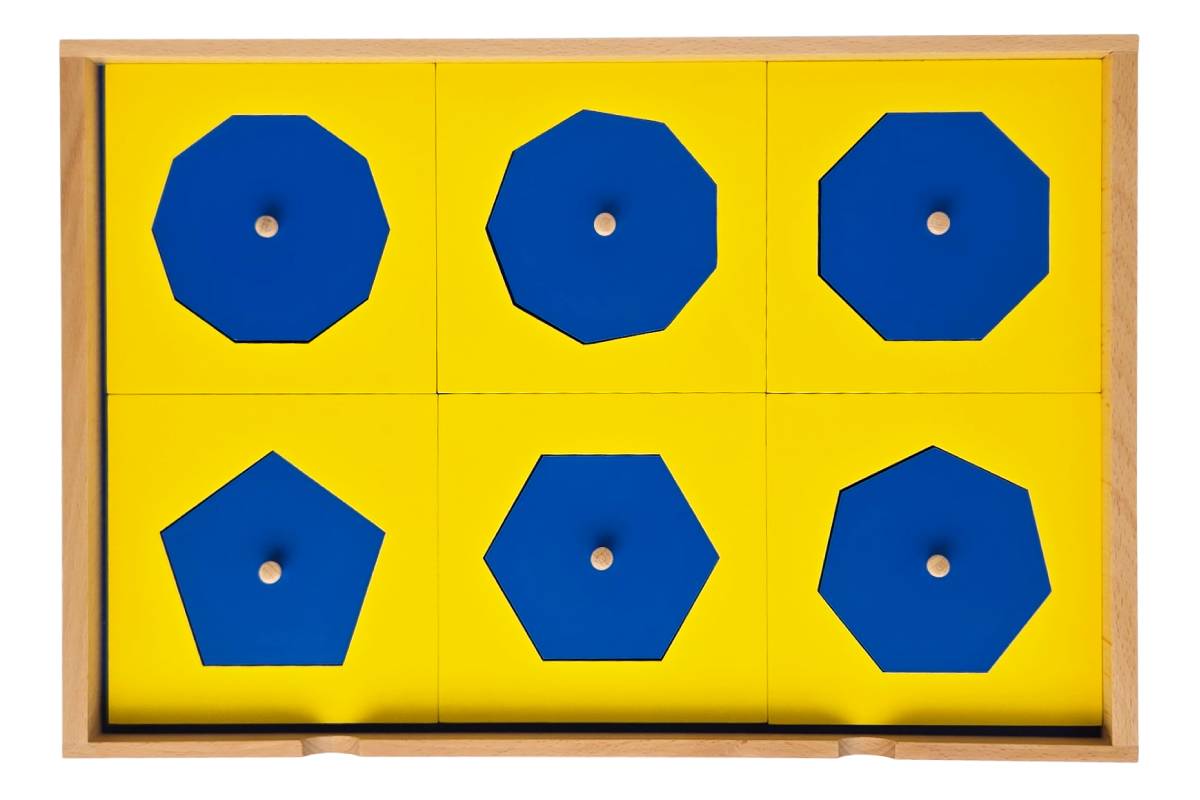 Geometric Cabinet with 35 Insets